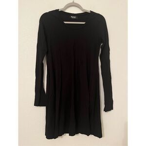 Michael Lauren Black Long Sleeve Mini Dress NEW